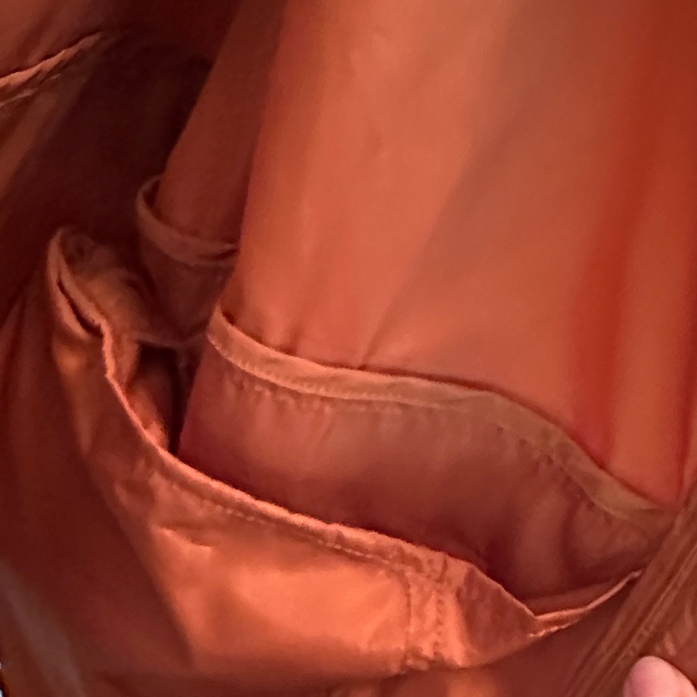 Madewell Rust Hooded Windbreaker Jacket Size XS - Picture 5 of 10